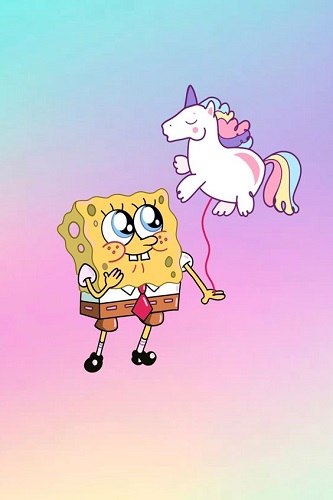 dp whatsapp spongebob unicorn